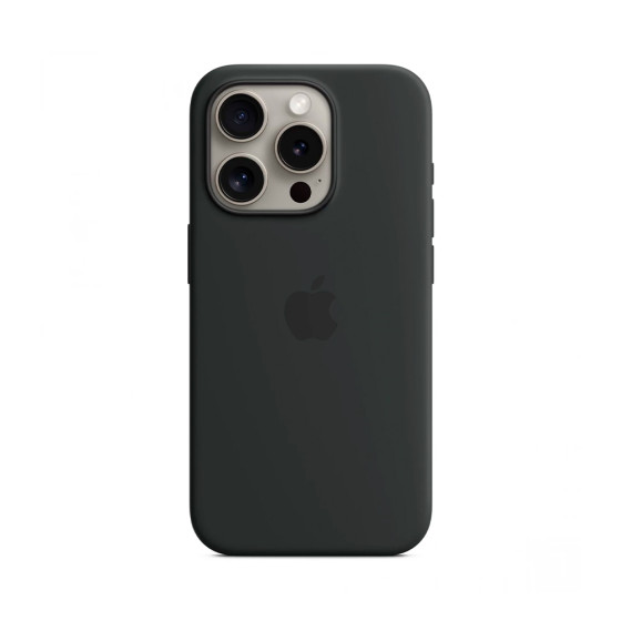 iPhone 15 Pro Silicone Case with MagSafe - Black (MT1A3)