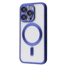 Чехол Metal Matte Case with Magnetic Ring iPhone 15 Pro Max blue titanium