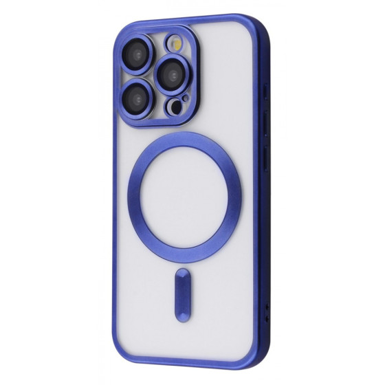 Чехол Metal Matte Case with Magnetic Ring iPhone 15 Pro Max blue titanium