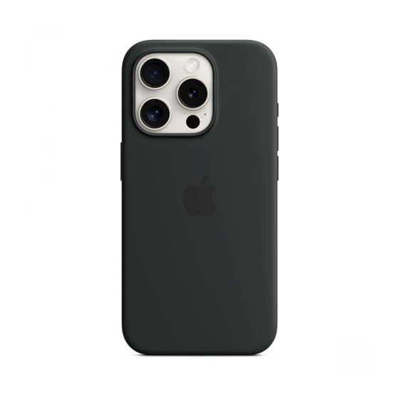 iPhone 15 Pro Silicone Case with MagSafe - Black (MT1A3)