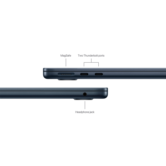 MacBook Air M3 15,3" 8CPU/10GPU/24GB/512GB Midnight 2024 (MC9L4)