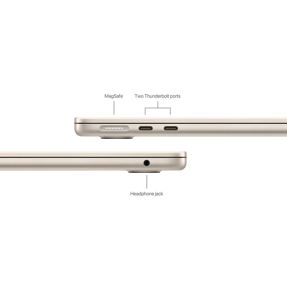 MacBook Air M2 15,3" 8CPU/10GPU/8GB/256GB Starlight 2023 (MQKU3)