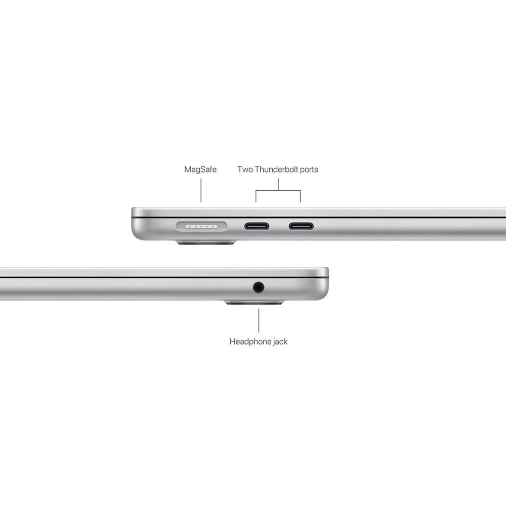 MacBook Air M2 15,3" 8CPU/10GPU/8GB/256GB Silver 2023 (MQKR3)