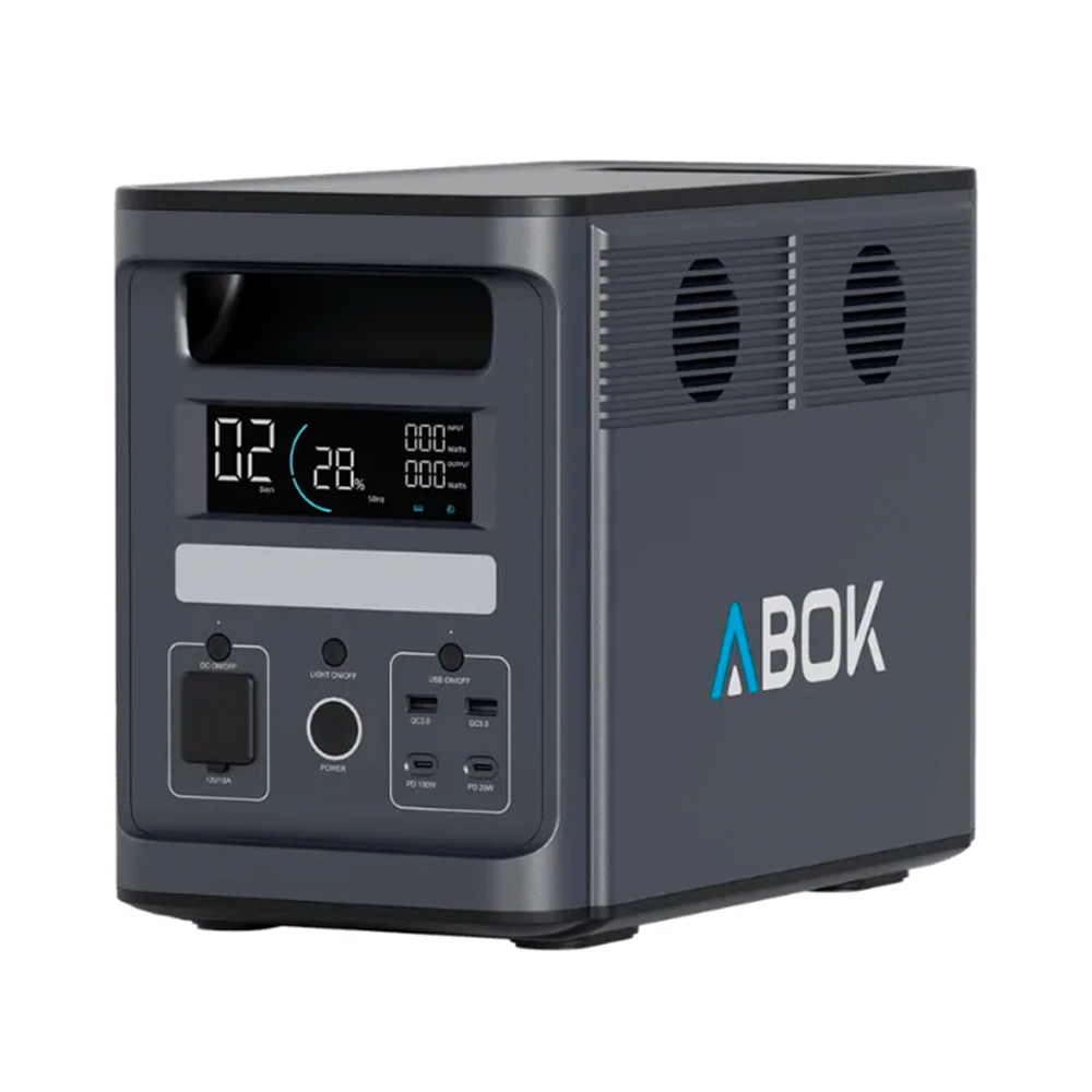 Зарядная станция ABOK ARK2000 WiFi/BT 2000W 1536Wh + 2шт Доп. бат. ABOK ARK2000 1536Wh