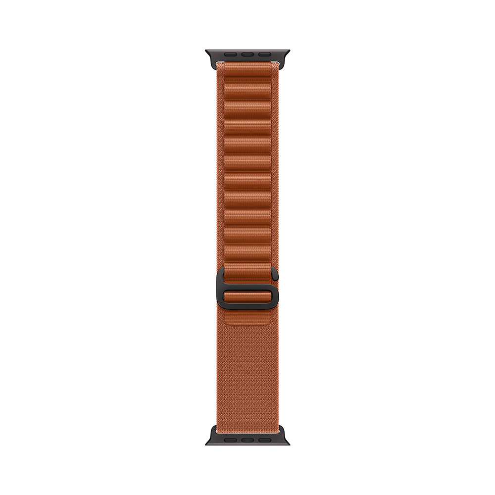 Apple Watch Ultra 3 GPS + Cellular 49mm Black Tit. Case w. Terra Cotta Alpine Loop - Large (MG9F4)