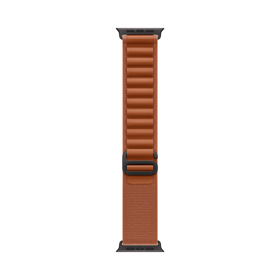 Apple Watch Ultra 3 GPS + Cellular 49mm Black Tit. Case w. Terra Cotta Alpine Loop - Large (MG9F4)