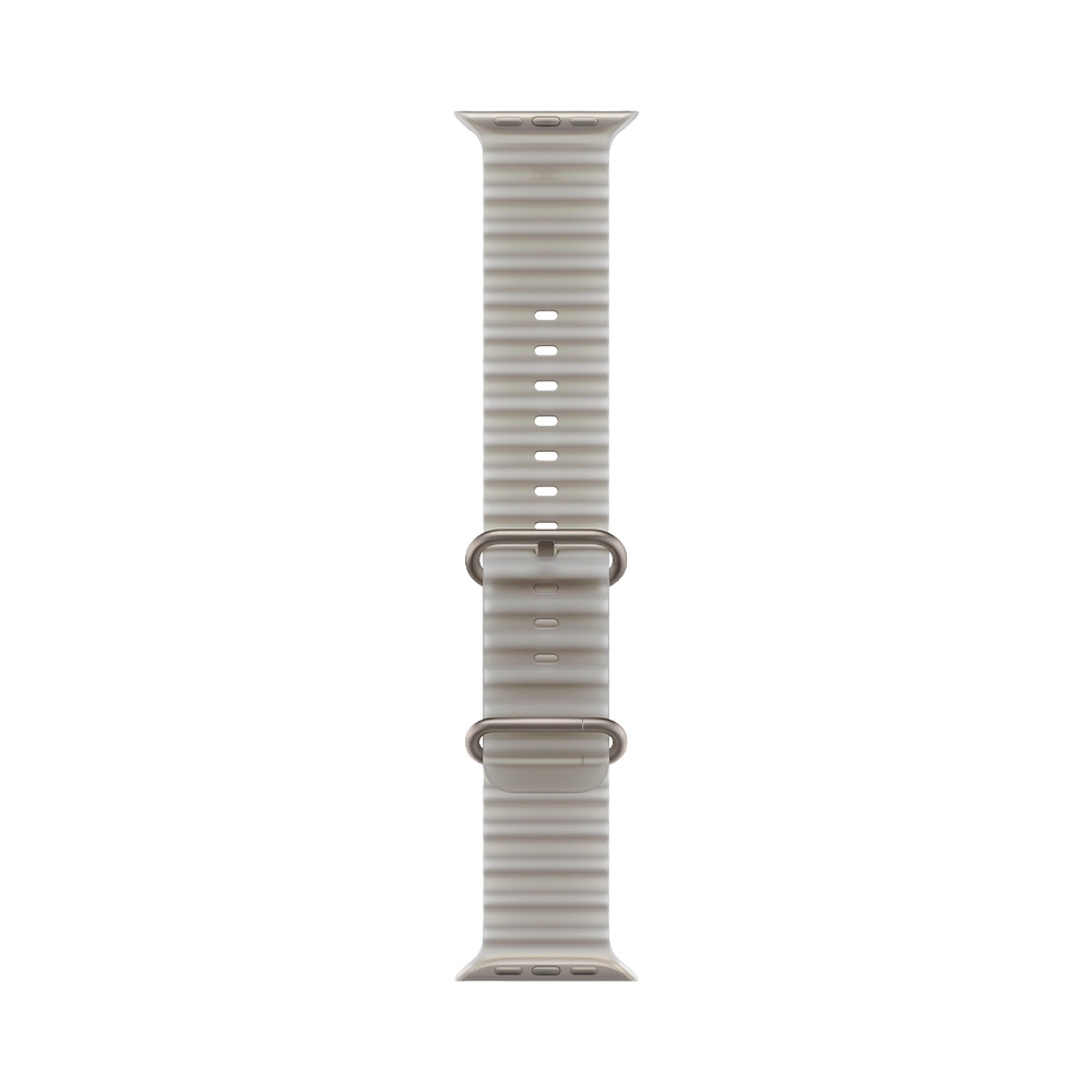 Apple Watch Ultra 4 GPS + Cellular 49mm Natural Titanium Case with Translucent Gray Ocean Band (MJAD4)