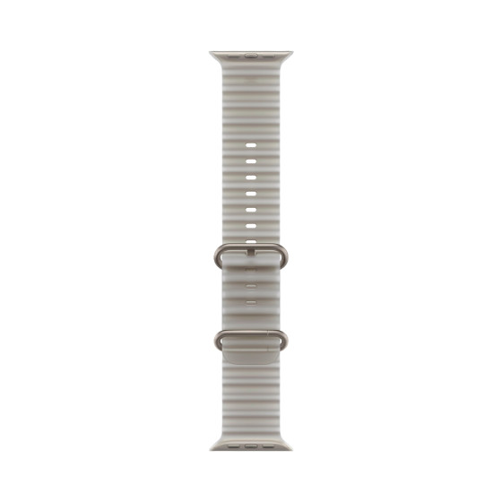 Apple Watch Ultra 4 GPS + Cellular 49mm Natural Titanium Case with Translucent Gray Ocean Band (MJAD4)