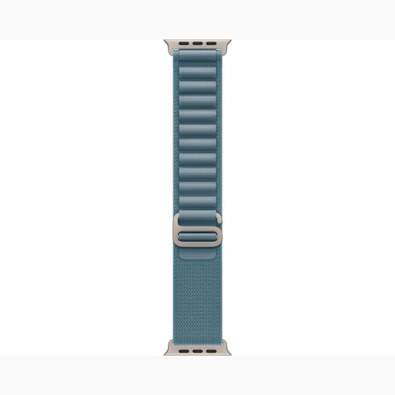 Apple Watch Ultra 3 GPS + Cellular 49mm Natural Tit. Case w. Light Blue Alpine Loop - Small (MEWK4)