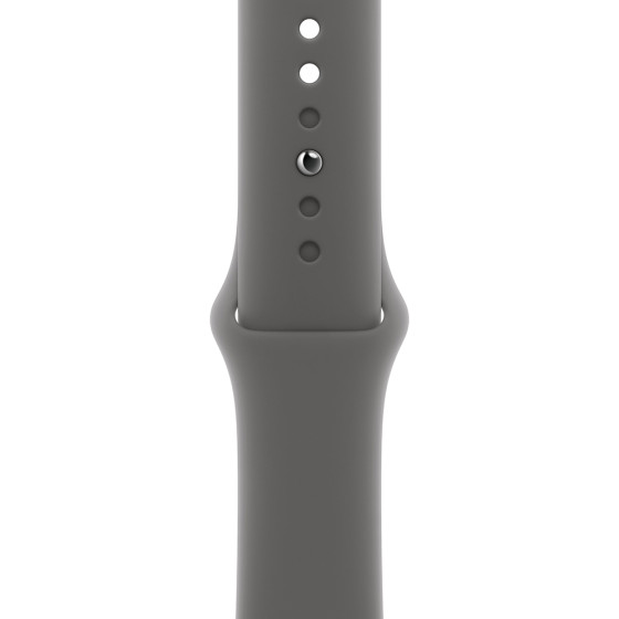Apple Watch Series 10 GPS + Cellular 46mm Natural Titanium Case w. Stone Grey Sport Band - M/L (MWYA3)