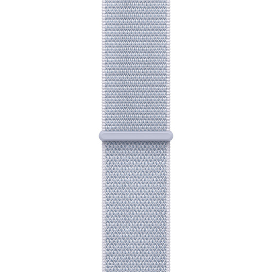 Apple Watch Series 10 GPS 46mm Silver Aluminum Case w. Blue Cloud Sport Loop (MWWN3)