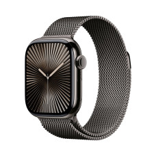 Apple Watch Series 10 GPS + Cellular 46mm Slate Titanium Case with Slate Milanese Loop - S/M (MC7R4)