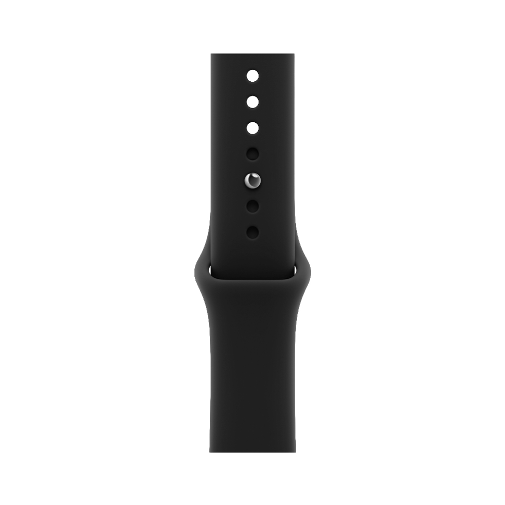 Apple Watch Series 12 GPS 46mm Black Aluminum Case with Black Sport Band - M/L (MJEL4)