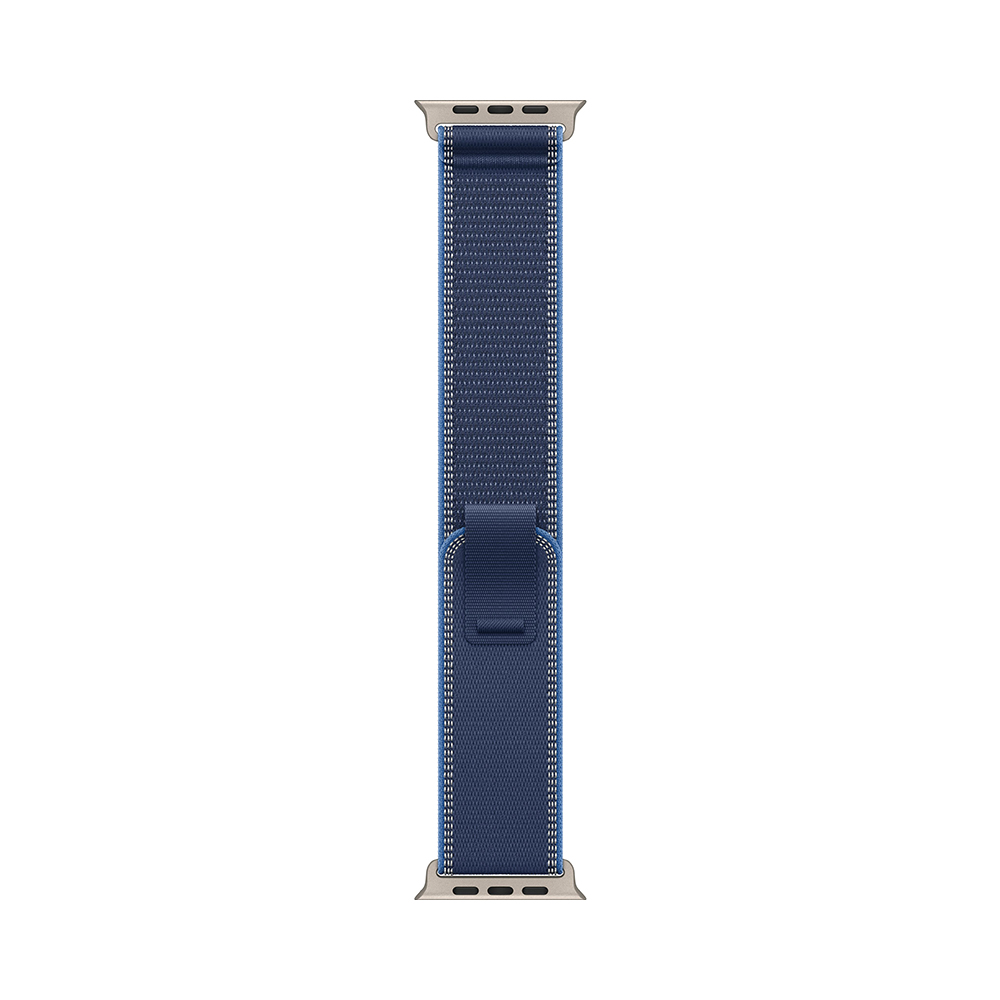 Apple Watch Ultra 3 GPS + Cellular 49mm Natural Tit. Case w. Blue/Bright Blue Trail Loop - M/L (MEWU4)