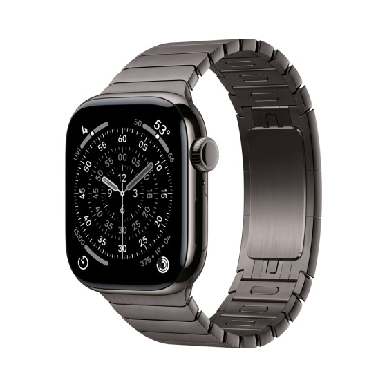 Apple Watch Series 11 GPS + Cellular 42mm Slate Tit. Case w. Slate Link Bracelet (MXMD3)