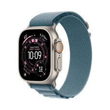 Apple Watch Ultra 3 GPS + Cellular 49mm Natural Tit. Case w. Light Blue Alpine Loop - Large (MEWP4)
