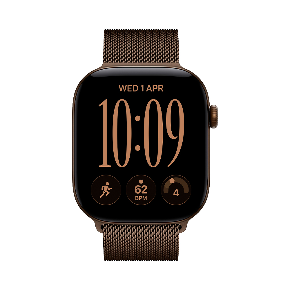 Apple Watch Series 12 GPS 46mm Dark Bronze Aluminum Case with Dark Bronze Milanese Loop - M/L (MKD84)