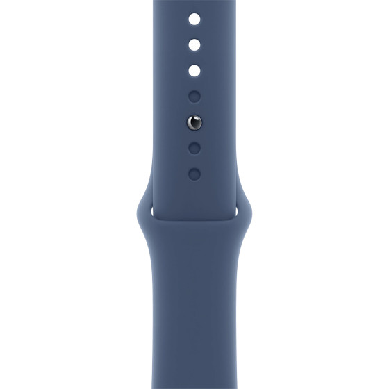 Apple Watch SE 2 GPS 44mm Silver Aluminium Case w. Denim Sport Band - M/L (MXER3)