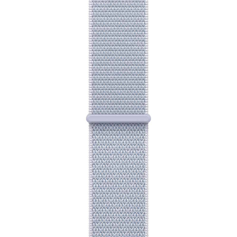Apple Watch Series 10 GPS 42mm Silver Aluminum Case w. Blue Cloud Sport Loop (MWWD3)