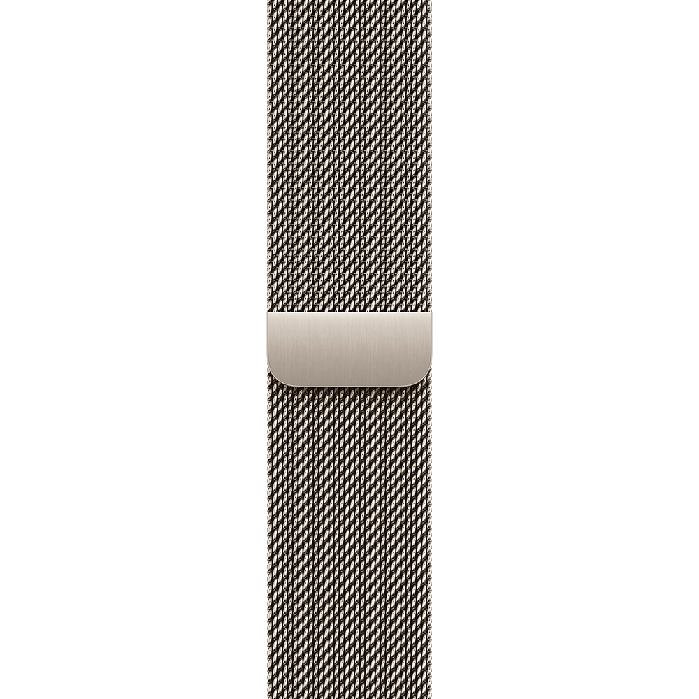 Apple Watch Series 10 GPS + Cellular 46mm Natural Titanium Case with Natural Milanese Loop - S/M (MC7Q4)