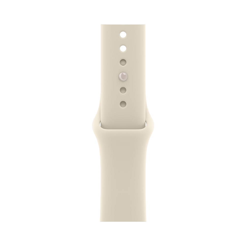 Apple Watch Series 12 GPS + Cellular 42mm Pearl White Ceramic Case with Sand Sport Band - S/M (MJGW4)
