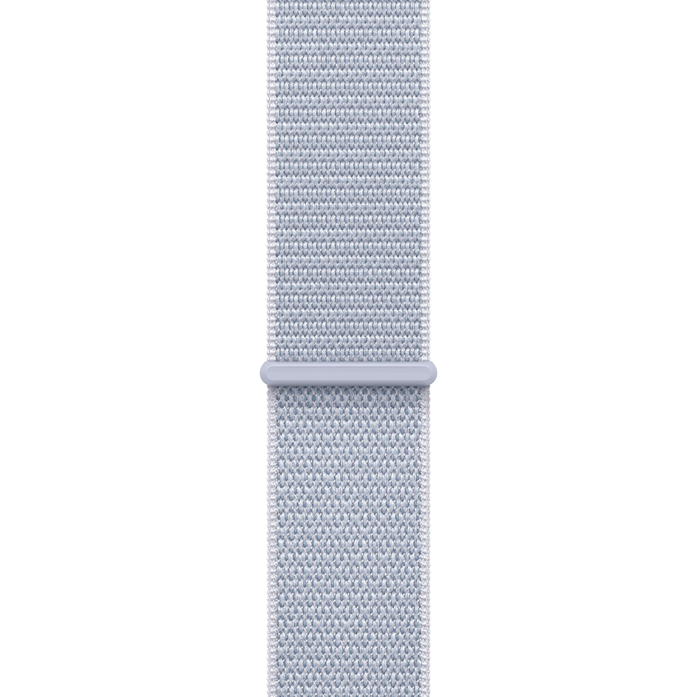 Apple Watch SE 2 GPS 44mm Silver Aluminium Case w. Blue Cloud Sport Loop (MXET3)