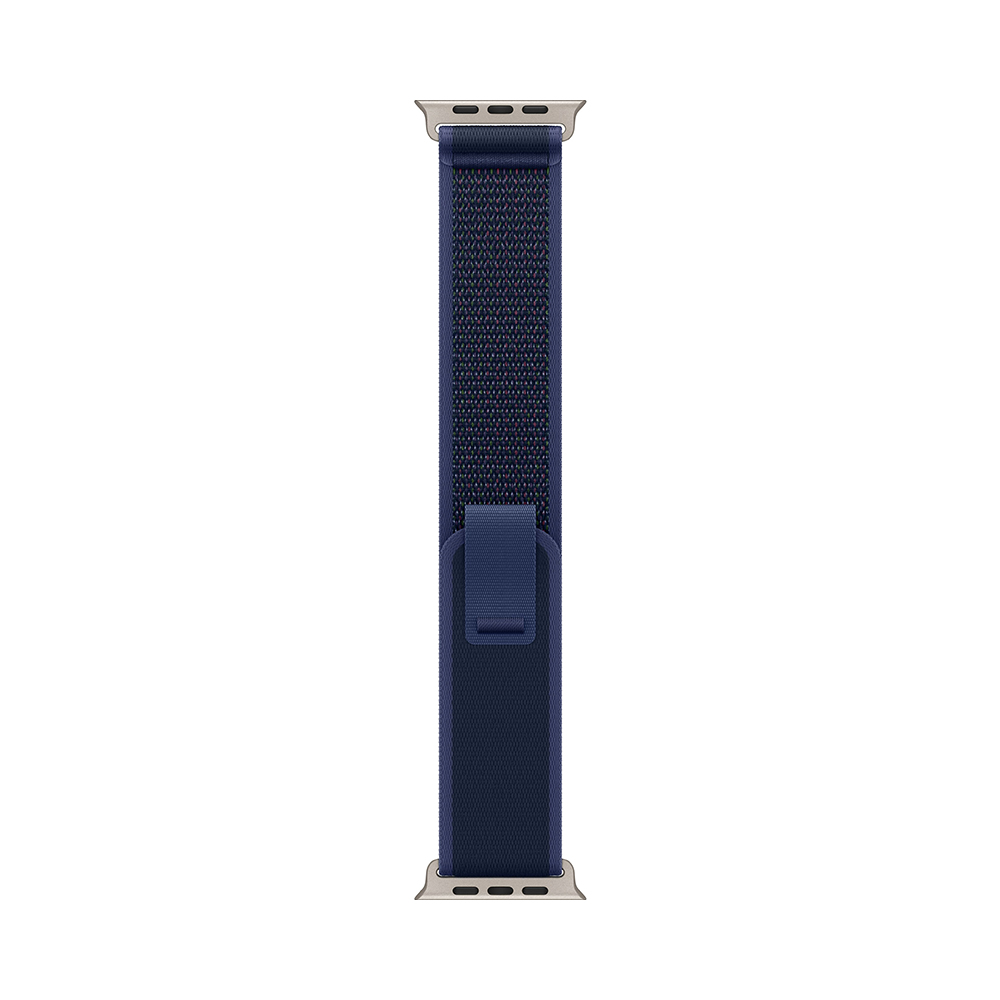 Apple Watch Ultra 2 GPS + Cellular 49mm Natural Titanium Case with Blue Trail Loop - M/L (MX4L3)