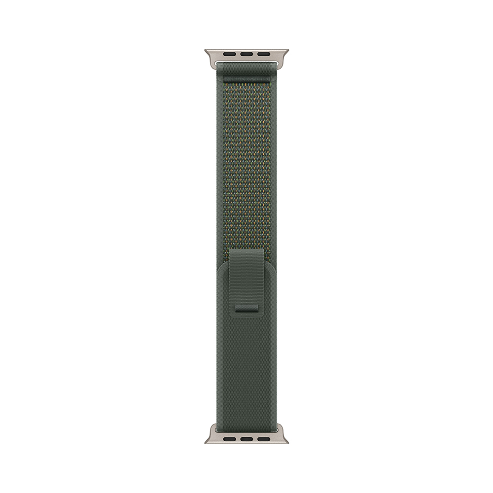 Apple Watch Ultra 2 GPS + Cellular 49mm Natural Titanium Case with Green Trail Loop - S/M (MXTN3)