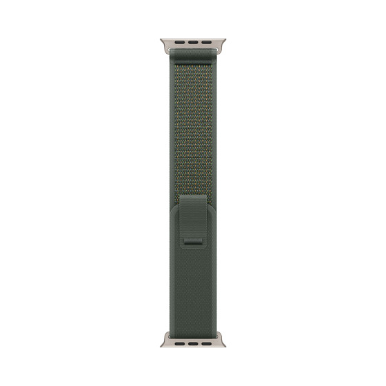 Apple Watch Ultra 2 GPS + Cellular 49mm Natural Titanium Case with Green Trail Loop - S/M (MXTN3)