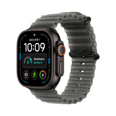 Apple Watch Ultra 4 GPS + Cellular 49mm Black Titanium Case with Translucent Black Ocean Band (MJAY4)
