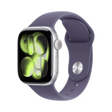 Apple Watch Series 11 GPS + Cellular 46mm Silver Alu. Case w. Purple Fog S. Band - M/L (MFCR4)