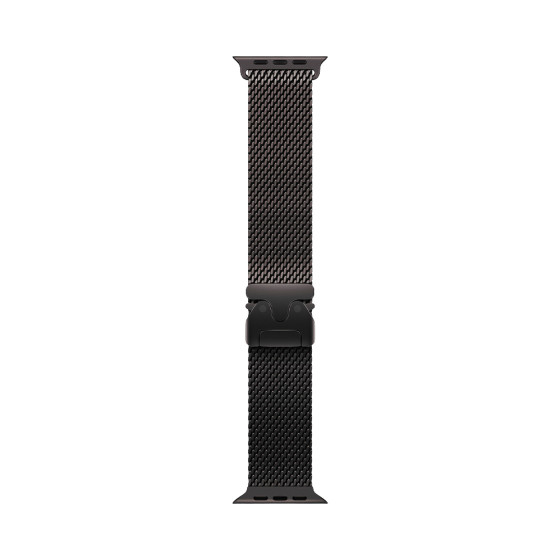 Apple Watch Ultra 4 GPS + Cellular 49mm Black Titanium Case with Black Titanium Milanese Loop - Medium (MJAV4)