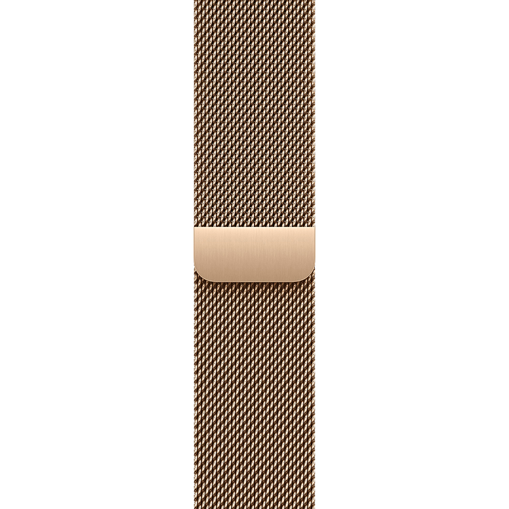 Apple Watch Series 10 GPS + Cellular 46mm Gold Titanium Case w. Gold Milanese Loop - M/L (MX003)