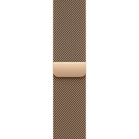 Apple Watch Series 10 GPS + Cellular 46mm Gold Titanium Case w. Gold Milanese Loop - M/L (MX003)