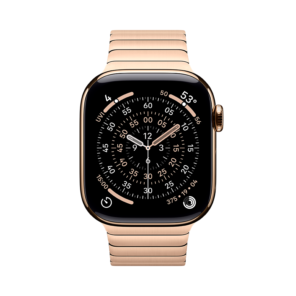 Apple Watch Series 11 GPS + Cellular 42mm Gold Tit. Case w. Gold Link Bracelet (MXMC3)