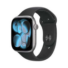 Apple Watch Series 11 GPS + Cellular 46mm Space Gray Alu. Case w. Black S. Band - M/L (MFCA4)
