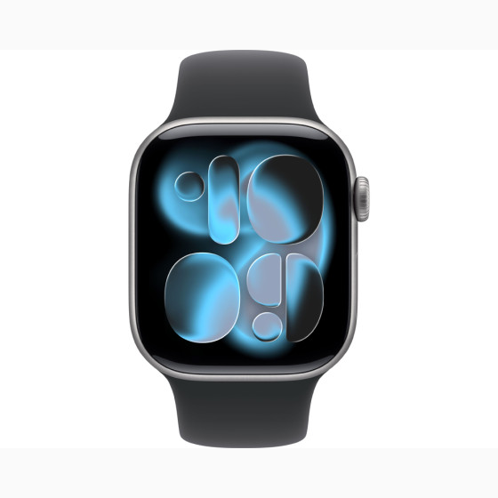 Apple Watch Series 11 GPS 42mm Space Grey Alu. Case w. Black S. Band - M/L (MEQX4)