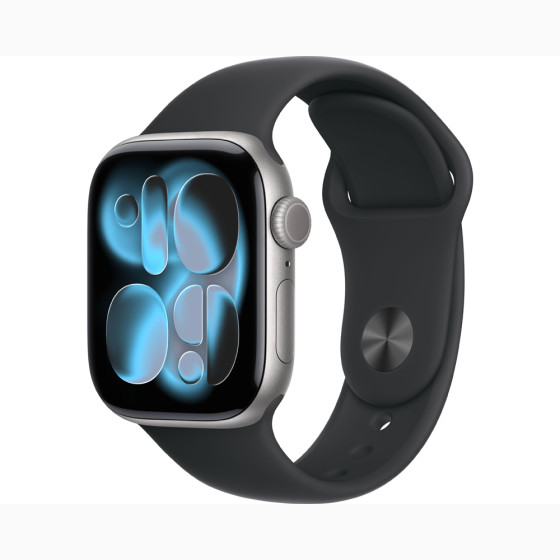 Apple Watch Series 11 GPS 42mm Space Grey Alu. Case w. Black S. Band - M/L (MEQX4)