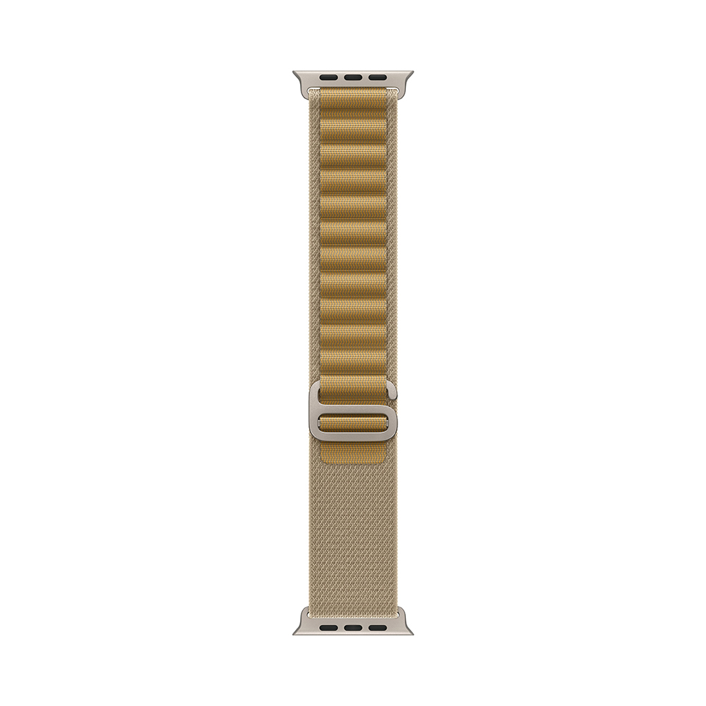 Apple Watch Ultra 2 GPS + Cellular 49mm Natural Titanium Case with Tan Alpine Loop - Large (MX4H3)