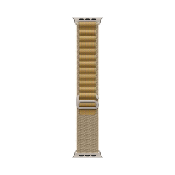 Apple Watch Ultra 2 GPS + Cellular 49mm Natural Titanium Case with Tan Alpine Loop - Large (MX4H3)