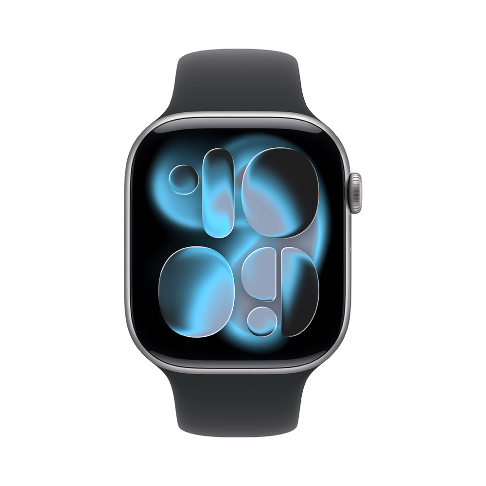 Apple Watch Series 11 GPS + Cellular 46mm Space Gray Alu. Case w. Black S. Band - M/L (MFCA4)