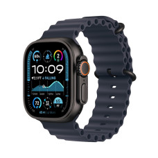 Apple Watch Ultra 2 GPS + Cellular 49mm Black Titanium Case with Navy Ocean Band (MYPA3)