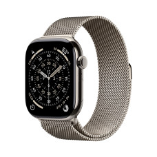 Apple Watch Series 11 GPS + Cellular 42mm Natural Tit. Case w. Natural Milanese Loop (MF8P4)
