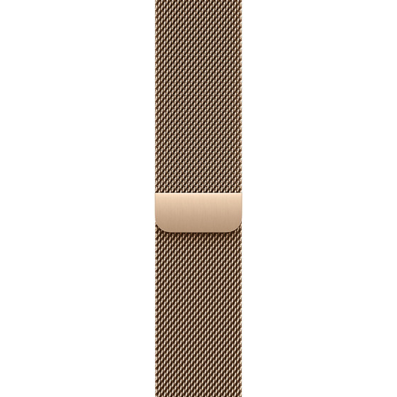 Apple Watch Series 11 GPS + Cellular 46mm Gold Tit. Case w. Gold Milanese Loop - S/M (MFD74)