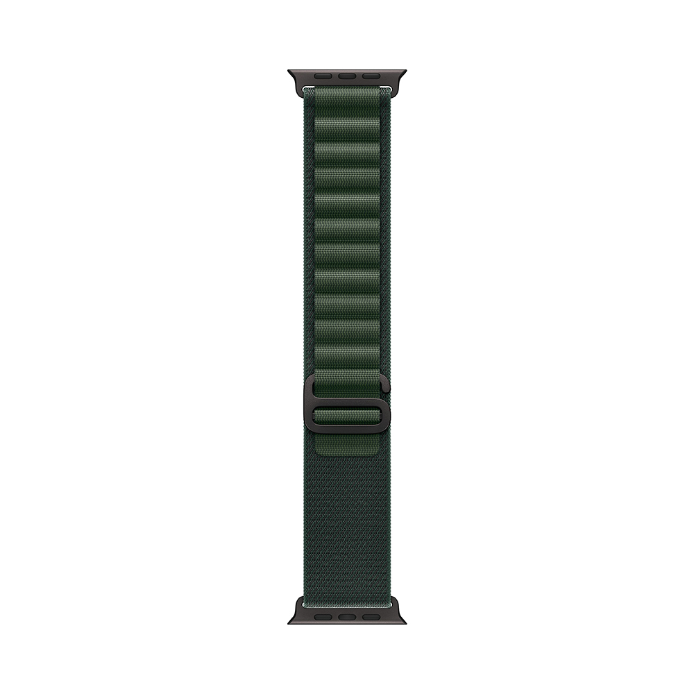 Apple Watch Ultra 2 GPS + Cellular 49mm Black Titanium Case with Dark Green Alpine Loop - Small (MX4Q3)