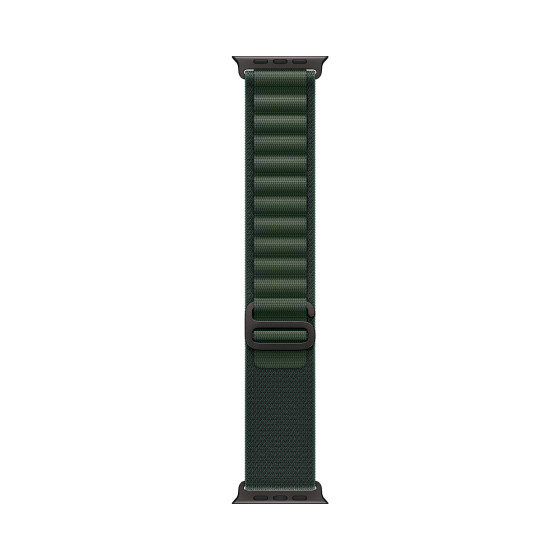 Apple Watch Ultra 2 GPS + Cellular 49mm Black Titanium Case with Dark Green Alpine Loop - Small (MX4Q3)