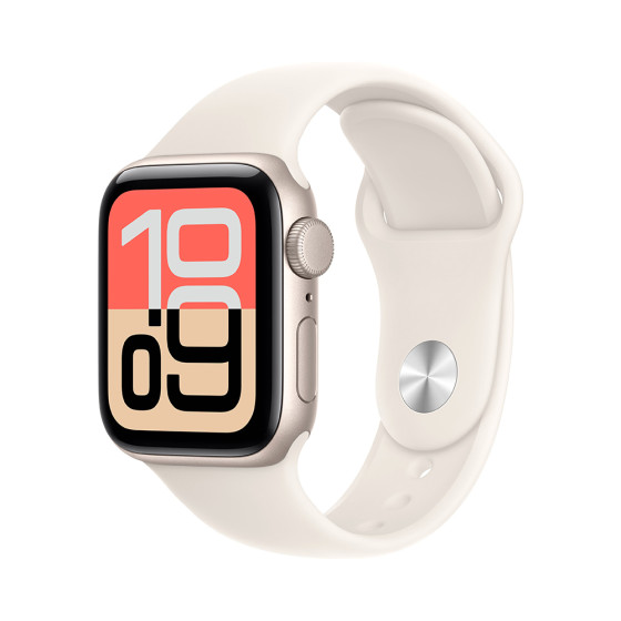 Apple Watch SE 3 GPS 40mm Starlight Alu. Case w. Starlight S. Band - M/L (MEH54)
