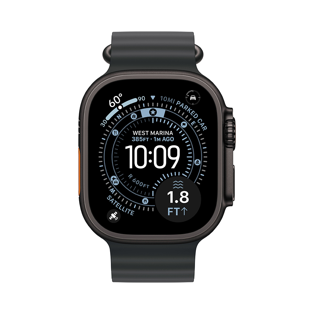 Apple Watch Ultra 3 GPS + Cellular 49mm Black Tit. Case w. Black Ocean Band (MF0J4)