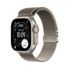 Apple Watch Ultra 3 GPS + Cellular 49mm Natural Tit. Case w. Natural Tit. Milanese Loop - Small (MEWW4)