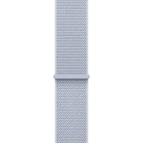 Apple Watch SE 2 GPS 40mm Silver Aluminium Case w. Blue Cloud Sport Loop (MXEE3)